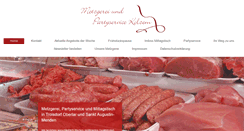 Desktop Screenshot of metzgerei-partyservice-kolzem.de